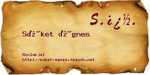Süket Ágnes névjegykártya