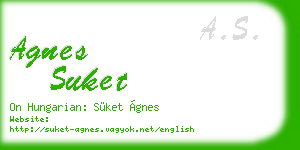 agnes suket business card