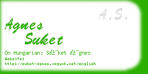 agnes suket business card